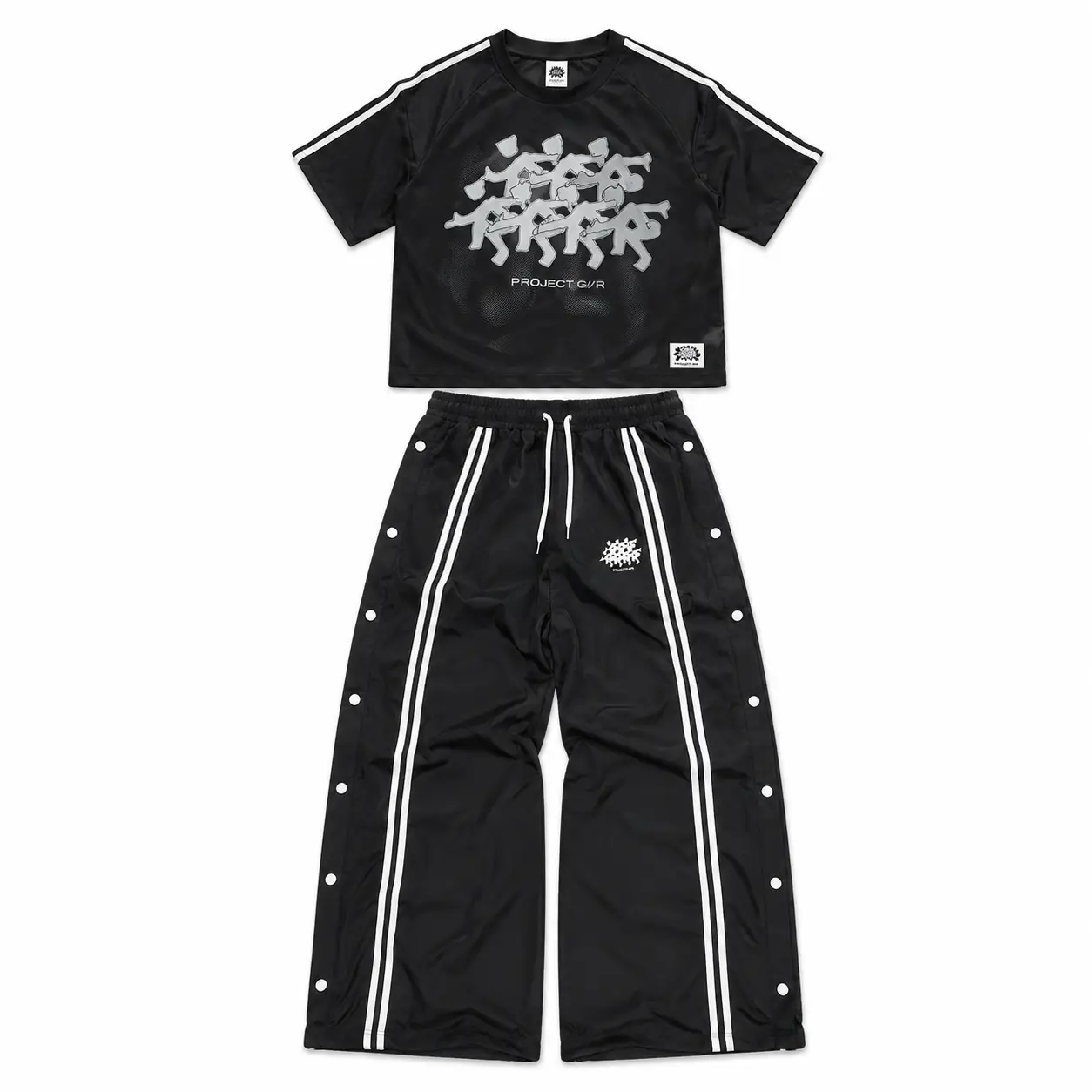 Project Capri Black Jersey & Track Pants Set Project Capri Black Jersey & Track Pants Set