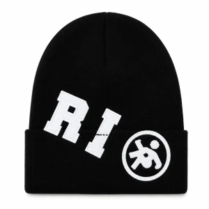 Project Capri Black Logo Beanie Back Side