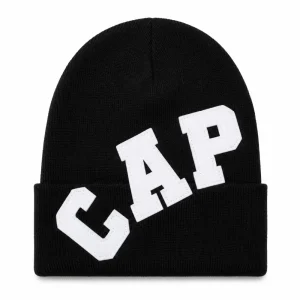 Project Capri Black Logo Beanie front side