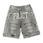 Project Capri Denim Cargo Jorts