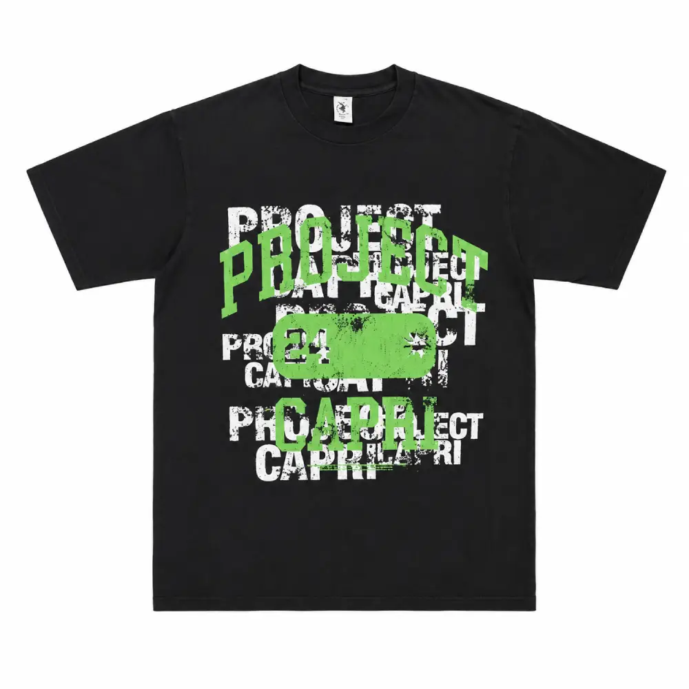 Project Capri Black Graphic T-Shirt Project Capri Black Graphic T-Shirt