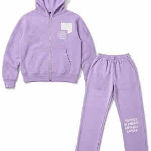 Project Capri Lavender Fleece Tracksuit Set