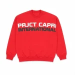 Project Capri Red Crewneck Sweatshirt