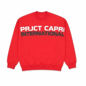Project Capri Red Crewneck Sweatshirt