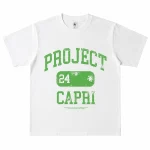 Project Capri White Green Graphic T-Shirt