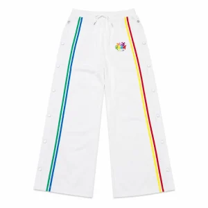 Project Capri White Snap Track Pants